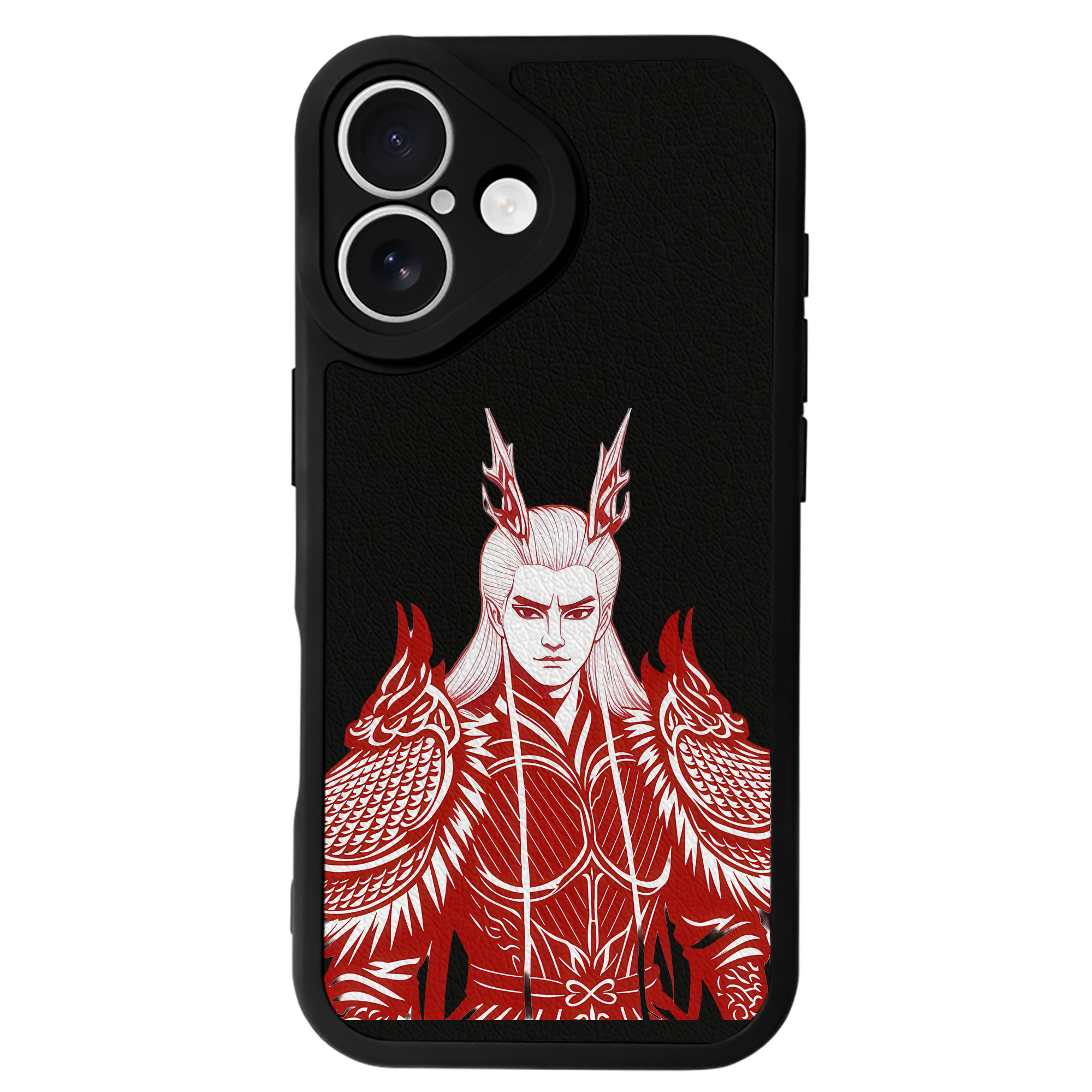 （画像用） Ne Zha 2 ナタ 魔童の大暴れ 【iPhone 16シリーズ対応】シリコンスマホケース（レザー調） 材質：シリコン